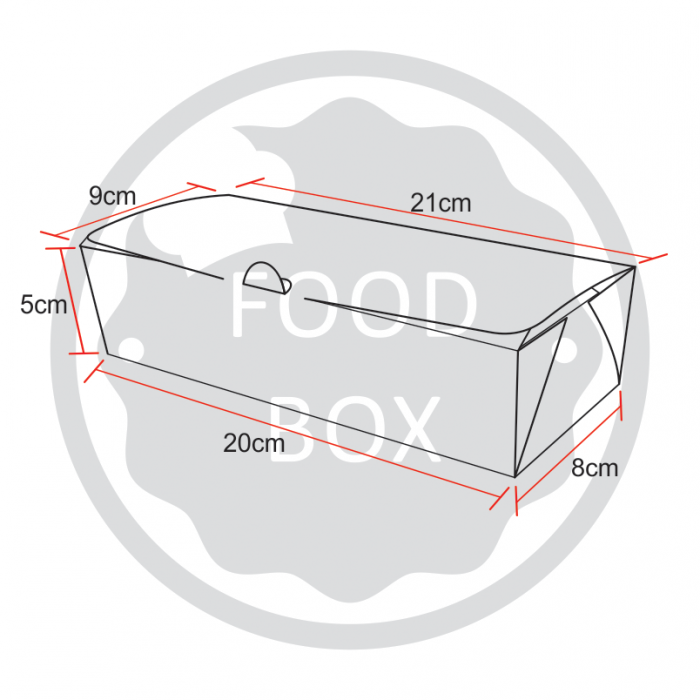 Embalagem Eco Box F251 – 850 ml - 100 unidades
